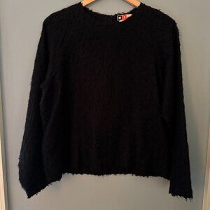 MSGM Black Top With a Back Zipper